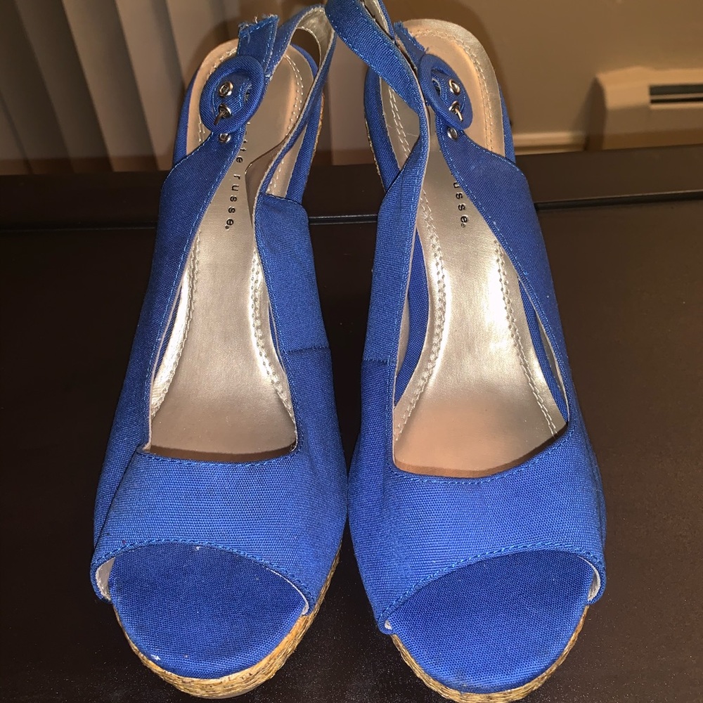 Charlotte Russe Blue Wedge Sandals!